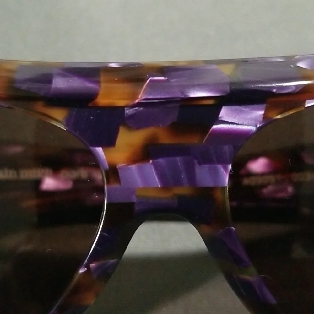 💕ALAIN MIKLI💕 Marmion Sunglasses Aviator Violet Spotted Tortoise Brown Lenses